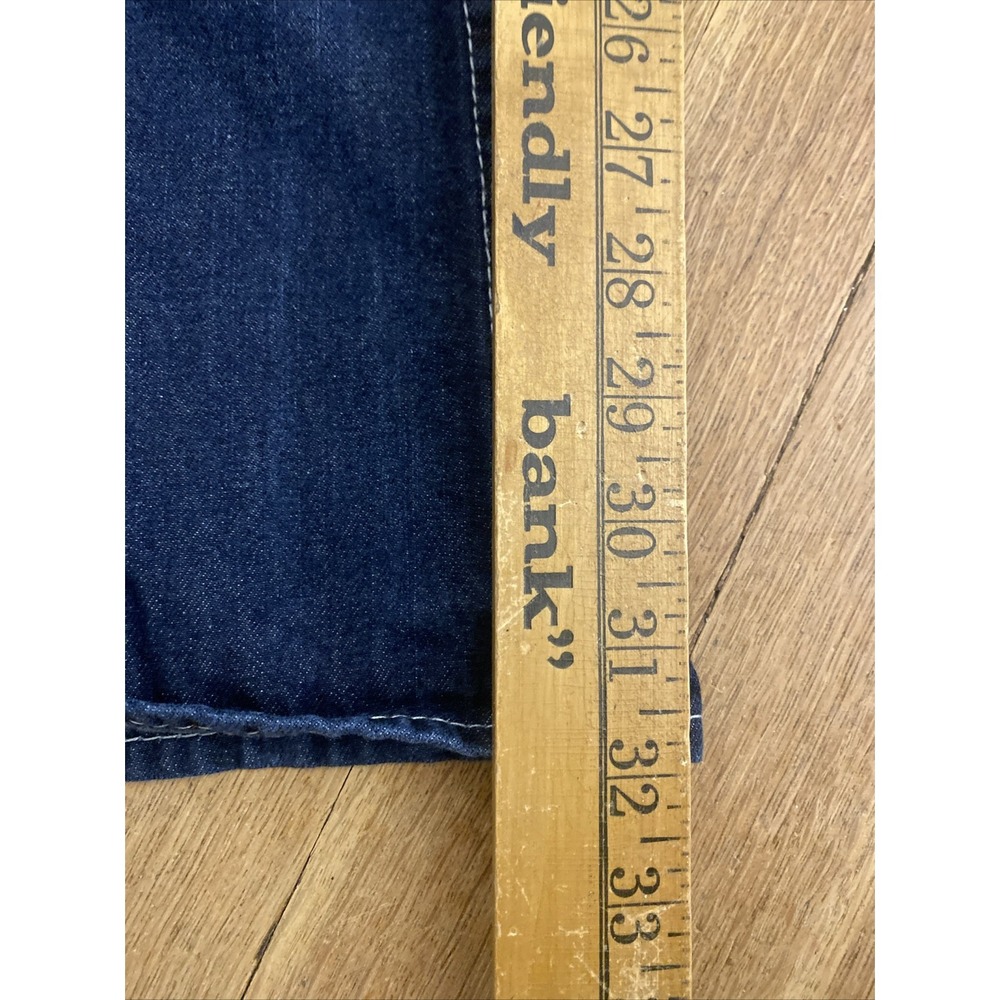 True Religion Boot Cut Blue Denim Jeans Men's Size 42x32 Wide Leg Flap Pockets - Picture 14 of 16